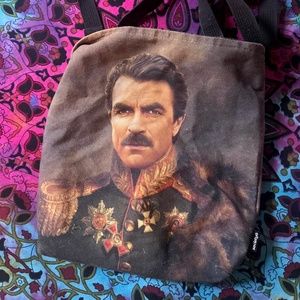 Tom Selleck tote bag
